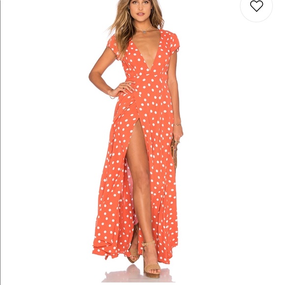 tularosa polka dot dress